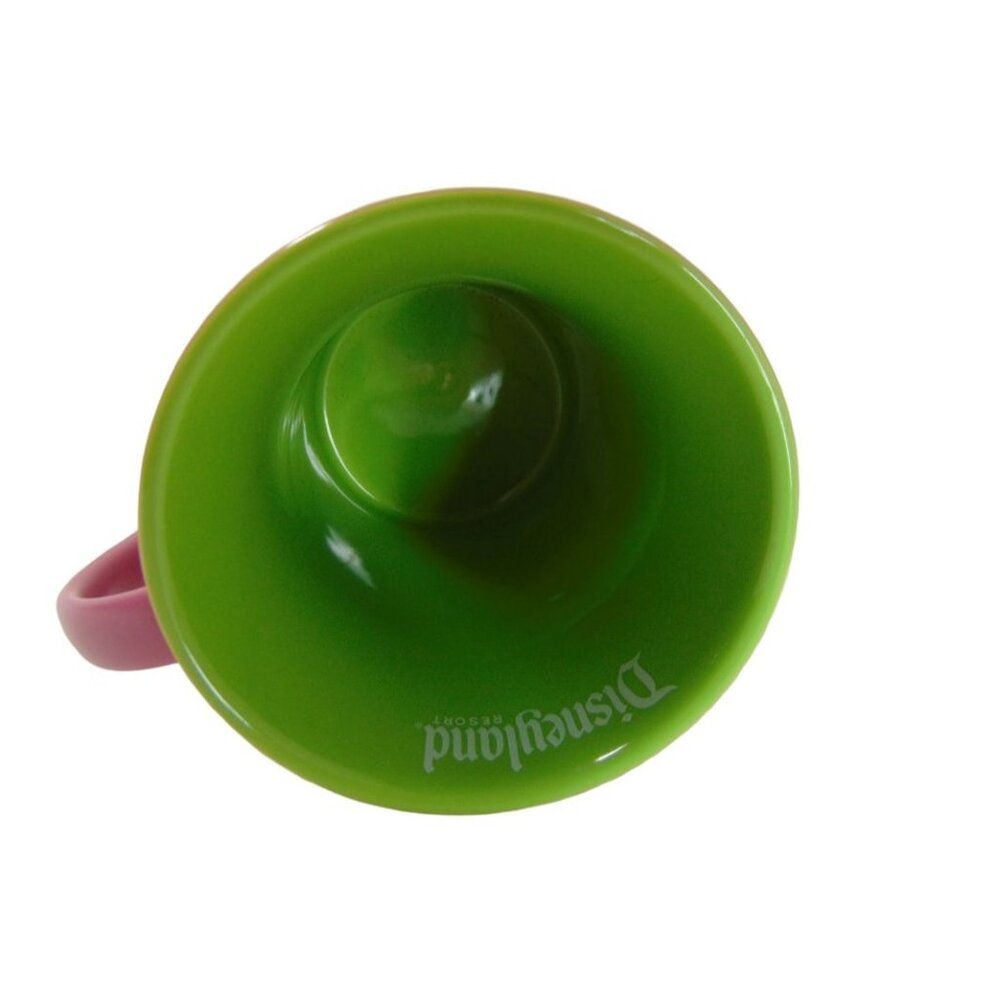 Disneyland Resorts Pink Green Minnie Mouse Polka Dot Mug Cup Walt Disney Coffee - Picture 6 of 7